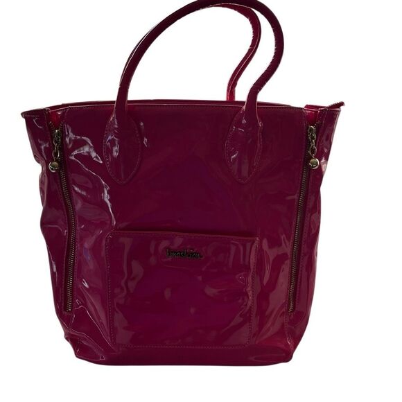 Imoshion pink patent leather bag with beautiful lining inside. - Picture 2 of 7